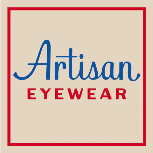 A version of Artisan Eyewear's logo, which is a capital A and a painter's palette.