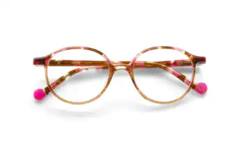 Etnia Barcelona frame, polished champagne pink and pink tortoise, round, acetate.